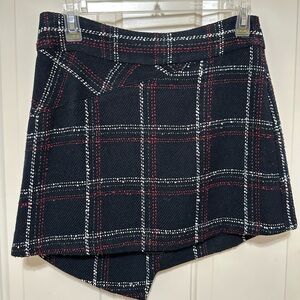 Black and Red Plaid Skirt